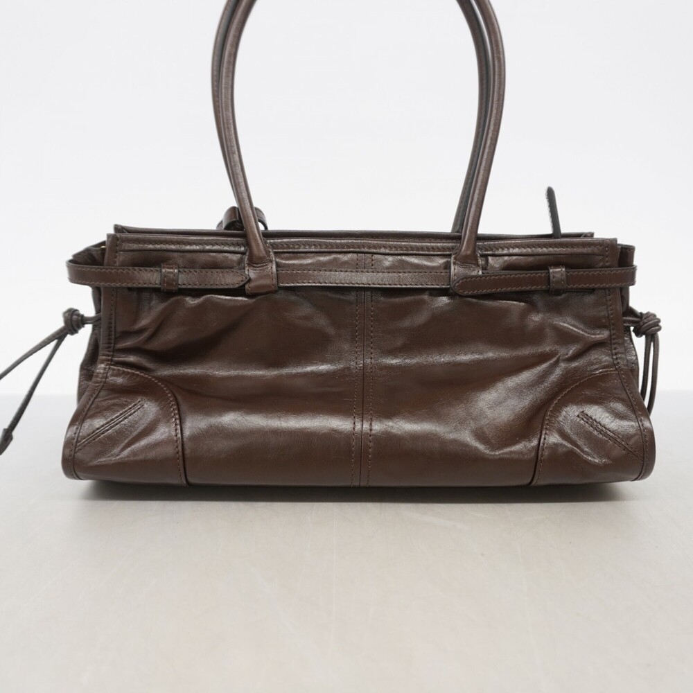 Prada Bonnie Leather Handbag, Brown, Women's - Picture 10 of 10